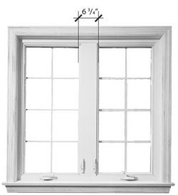 Our competition has thicker window frames compared to our slim window frames that give your home a more modern look.